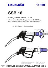 Montage- und Reparaturanleitung SSB 16 - bei ELAFLEX