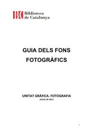 Guia de Fons FotogrÃ fics - Biblioteca de Catalunya