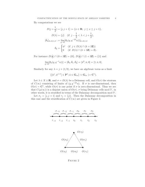 Compactification of the moduli space of abelian varieties, Kyoto ...