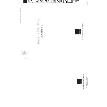 DALI IKON Â® MK2 MANUAL - SpeakerPoint