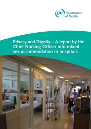 Privacy and Dignity â A report by the Chief Nursing Officer into ...