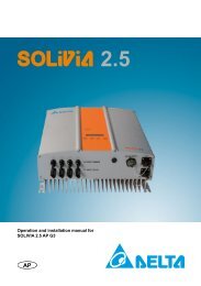 SUNNY BOY 2500/3000 - User Manual - Solargain