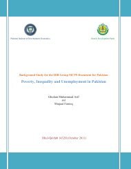 Poverty, Inequality and Unemployment in Pakistan - Islamic ...