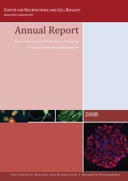 Annual Report of Activities CNC 2008 - Center for Neuroscience and ...