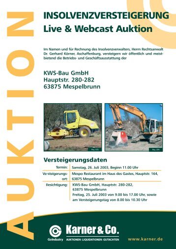 KWS-Bau GmbH Hauptstr. 280-282 63875 Mespelbrunn