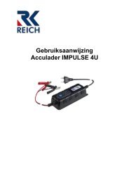 Gebruiksaanwijzing Acculader IMPULSE 4U - Reich