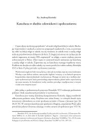 Ks. Andrzej Kiciński Katecheza w służbie człowiekowi i społeczeństwu