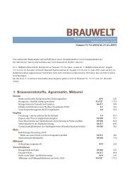 1. Brauereirohstoffe, Agrarmarkt, Mälzerei - Fachverlag Hans Carl ...