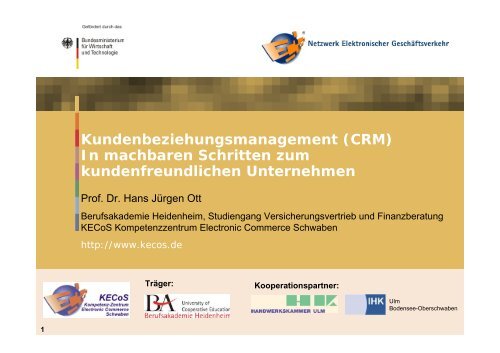 Kundenbeziehungsmanagement (CRM) In machbaren Schritten ...