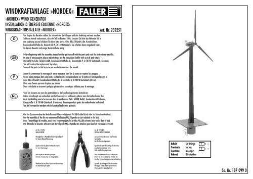 232251 Anleitung - Faller