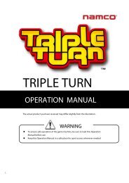 Triple Turn Manual - Namco