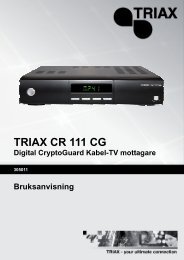 Triax CR-111 CG Manual - Sappa