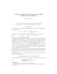 A note on Chebyshev polynomials and finite difference wave equation