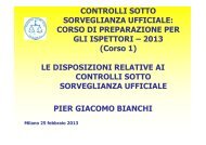 CONTROLLI SOTTO SORVEGLIANZA UFFICIALE: CORSO ... - Ense