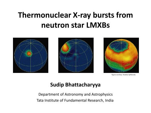 Thermonuclear X-ray bursts from neutron star LMXBs - iucaa