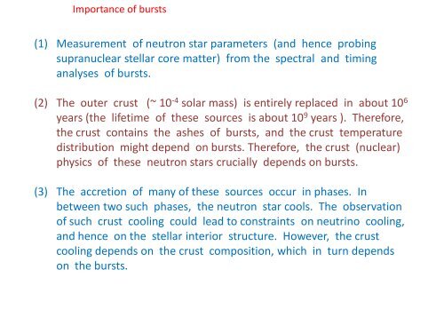 Thermonuclear X-ray bursts from neutron star LMXBs - iucaa