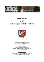 Ortsgemeinde Bodenheim - VG Bodenheim