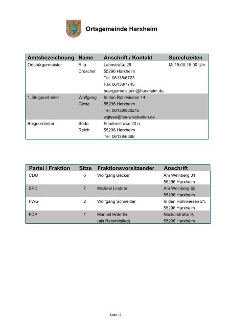 Ortsgemeinde Bodenheim - VG Bodenheim