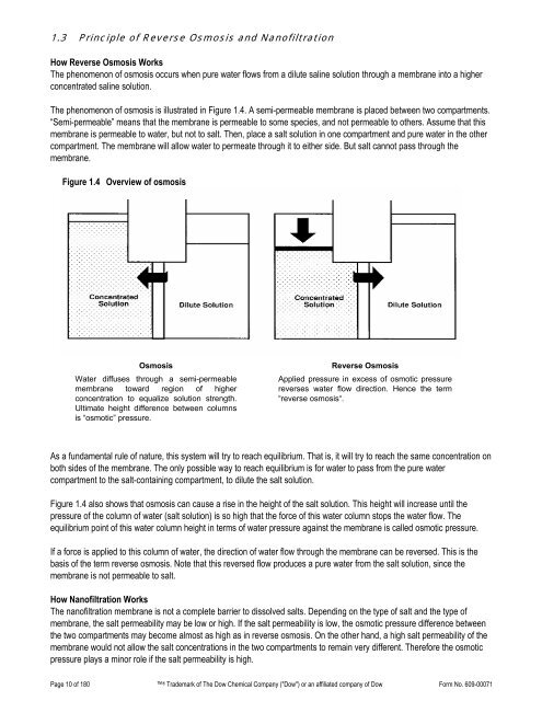 FilmTec Technical Manual - Chester Paul Company