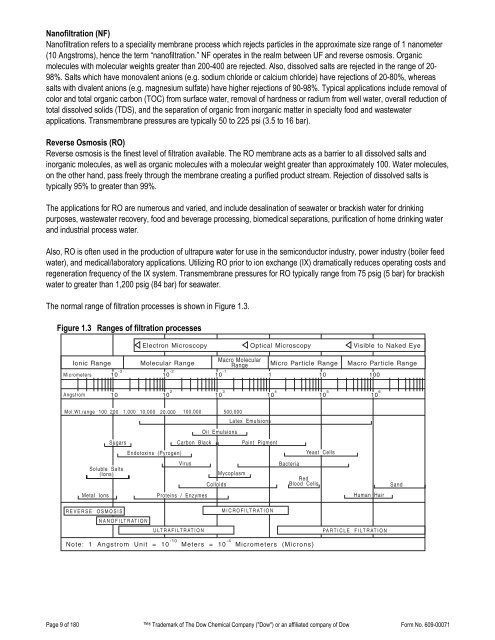 FilmTec Technical Manual - Chester Paul Company