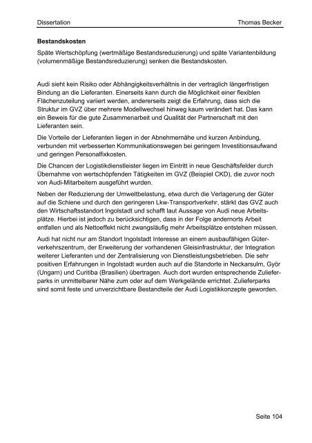 Entwurf Dissertation - KOBRA - Universität Kassel