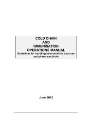cold chain and immunisation operations manual - Nccvmtc.org