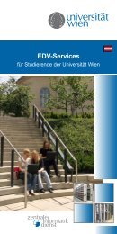 EDV-Services - Zentraler Informatikdienst - Universität Wien