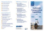 Multimodal Transportation Capabilities - NSPA - Nato
