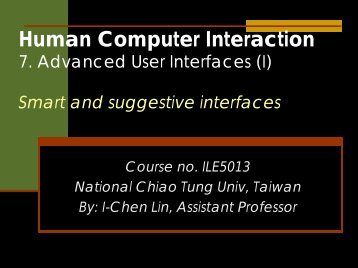 Human Computer Interaction