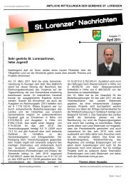 Nachrichten Ausgabe April 2011 - St. Lorenzen bei Knittelfeld