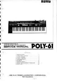 Korg Poly-61 Service Manual PDF