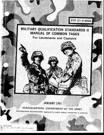 Military Qualification Standards II Manual of ... - NPS Publications