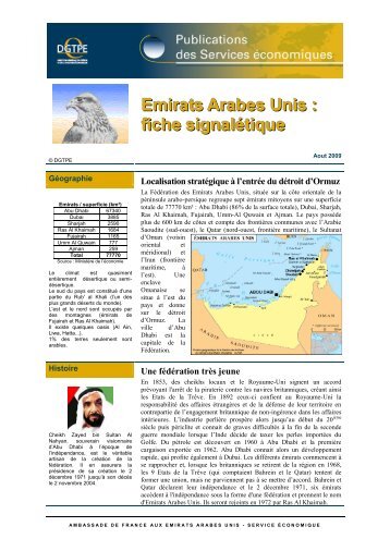 Emirats Arabes Unis : fiche signalétique - ILE-DE-FRANCE ...