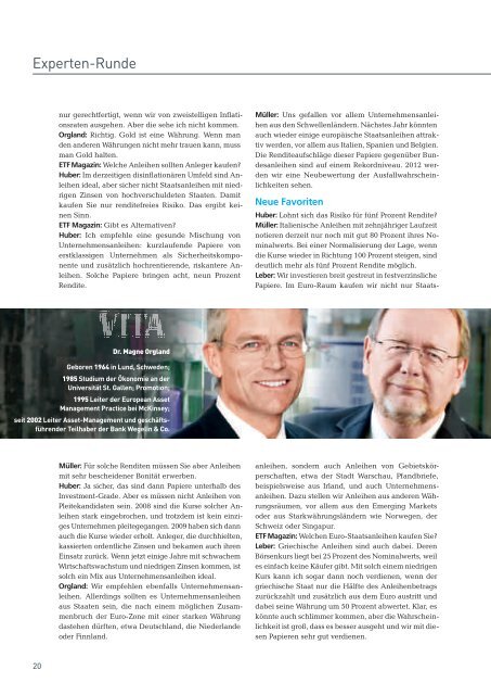 ETF-Magazin: "Was tun?" (Q1 2012) - Börse Frankfurt