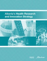 Alberta's Health Research and Innovation Strategy