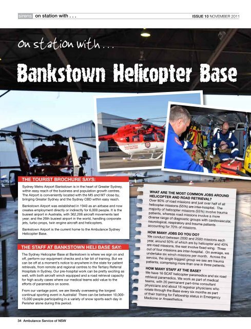 Bankstown Helicopter Base - Ambulance Service of NSW