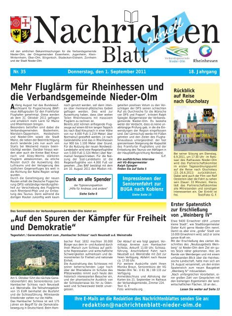 Blatt - Verbandsgemeinde Nieder-Olm