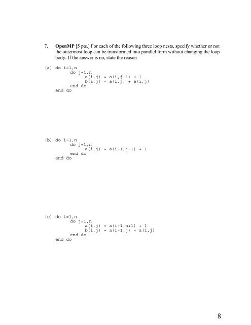 Name: cs598dhp Parallel Processing Midterm Exam Due in ... - Polaris