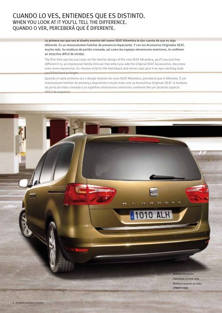 SEAT Alhambra Accesorios | Accessories | AcessÃ³rios - SEAT.es