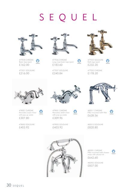 THE BATHROOM COLLECTIONS - Pegler Yorkshire