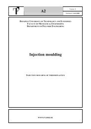 A2 Injection moulding - BME - Polimertechnika Tanszék