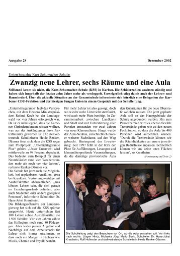 Ausgabe 28 - Dezember 2002 - Im-klartext.de