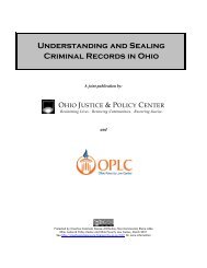 Understanding and Sealing Criminal Records in Ohio - Legal Aid ...