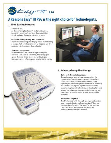 Technologist Feature Summary - Cadwell Laboratories, Inc.