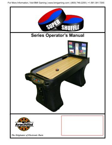 Super Shuffle Operators Manual - BMI Gaming