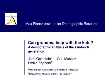 Can grandma help with the kids? A demographic analysis of the ...