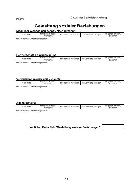 Leitfaden für die individuelle Hilfeplanung mit Menschen mit