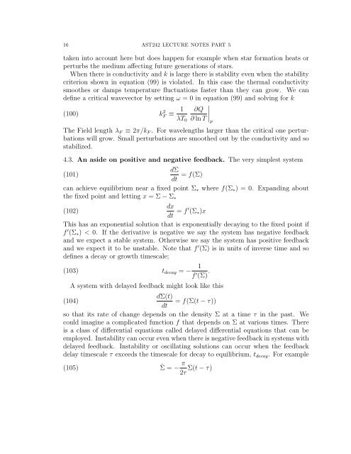 AST242 LECTURE NOTES PART 5 Contents 1. Waves and ...