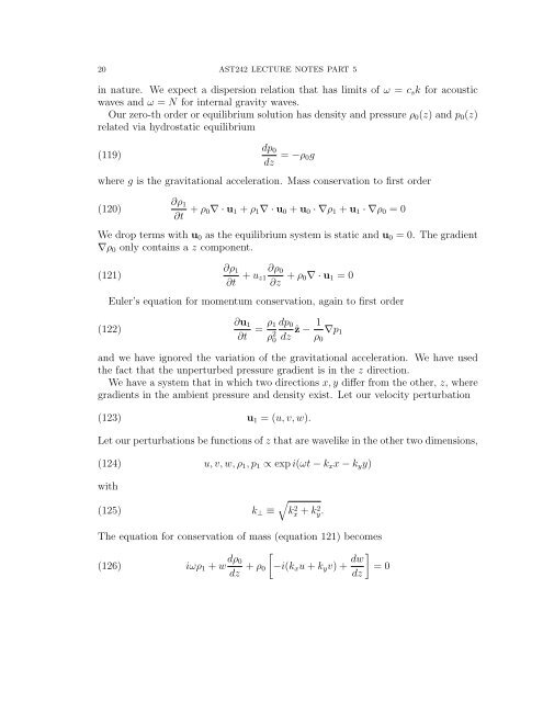 AST242 LECTURE NOTES PART 5 Contents 1. Waves and ...