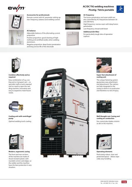 TIG AC/DC welding machines - Ewm-sales.co.uk